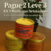 Kit 3 Manteigas 500g (Real + Turvo + Patricia)